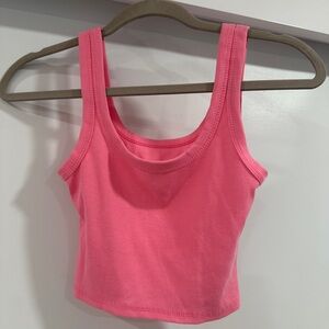 NEVER WORN PINK TANK CROP TOP!!!💗❤️